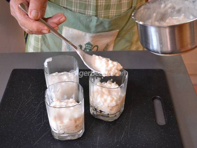 Remplissage des verrines