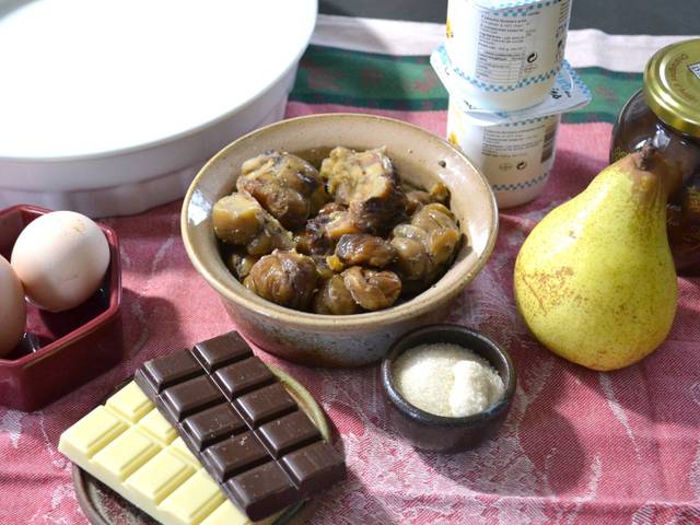 Moelleux à La Poire Et Aux Marrons 