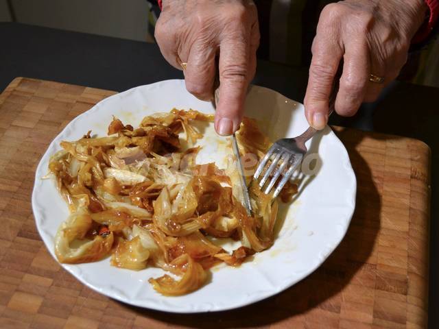 Découpe des endives en lanières