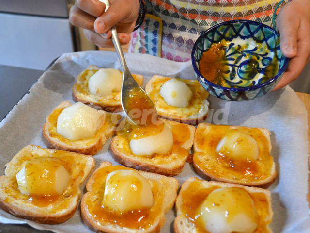 Nappage avant passage au four