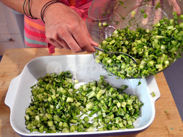 DIsposition dans le plat à four