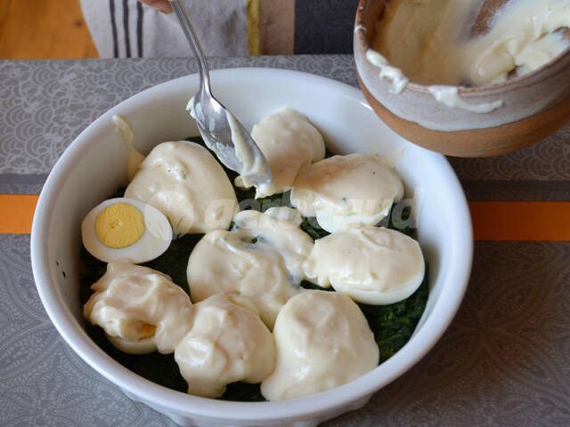 Ajout de la béchamel