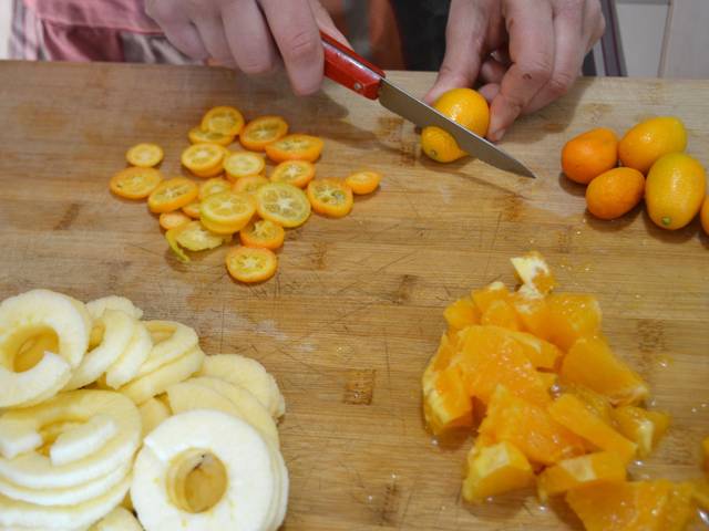 Préparation des fruits