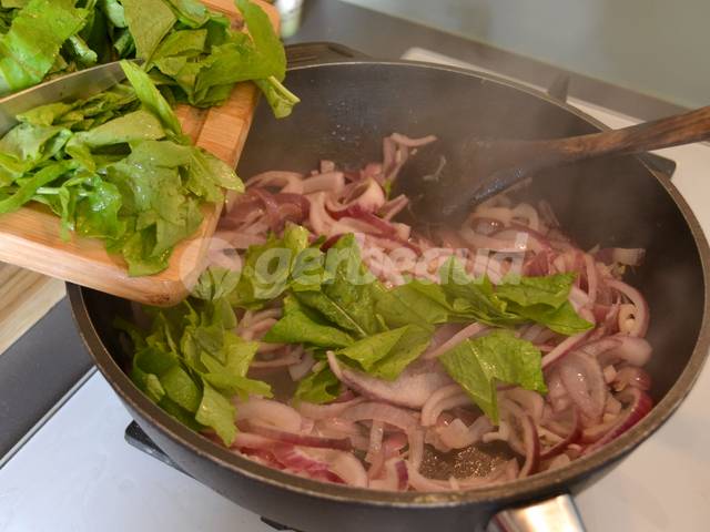 Incorporation des fanes de radis