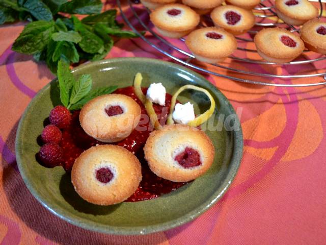 Financiers aux framboises