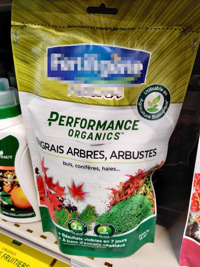Engrais arbres, arbustes et conifères