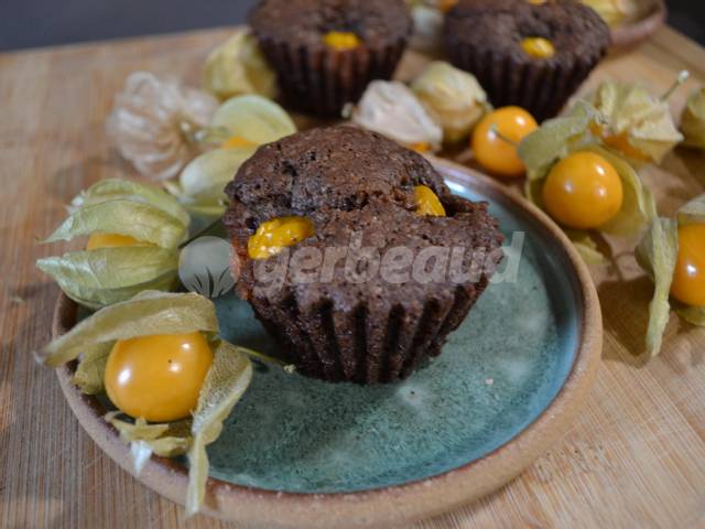 Muffins physalis et chocolat