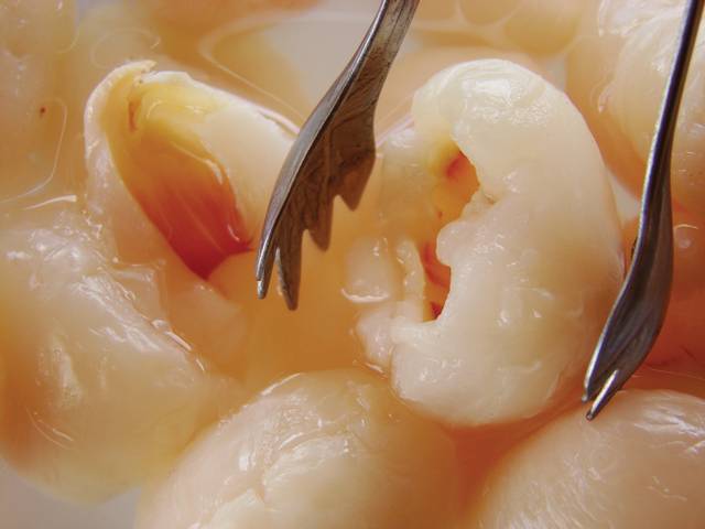 Litchis au sirop
