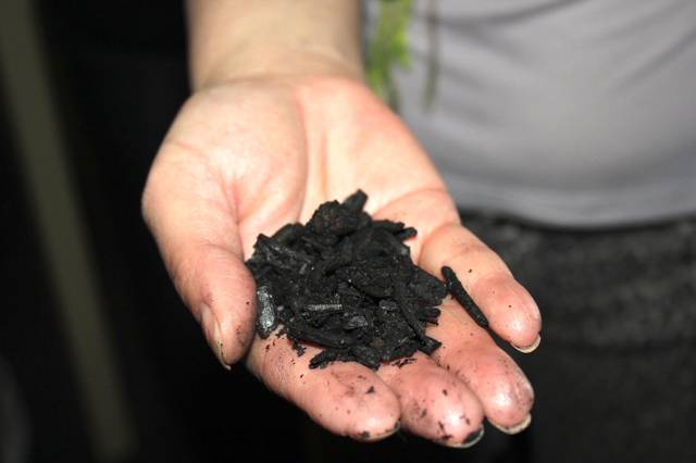 Biochar de granulométrie moyenne