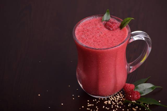 Smoothie de framboises