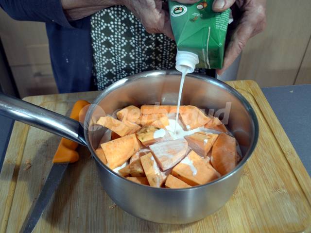 Ajout du lait de coco