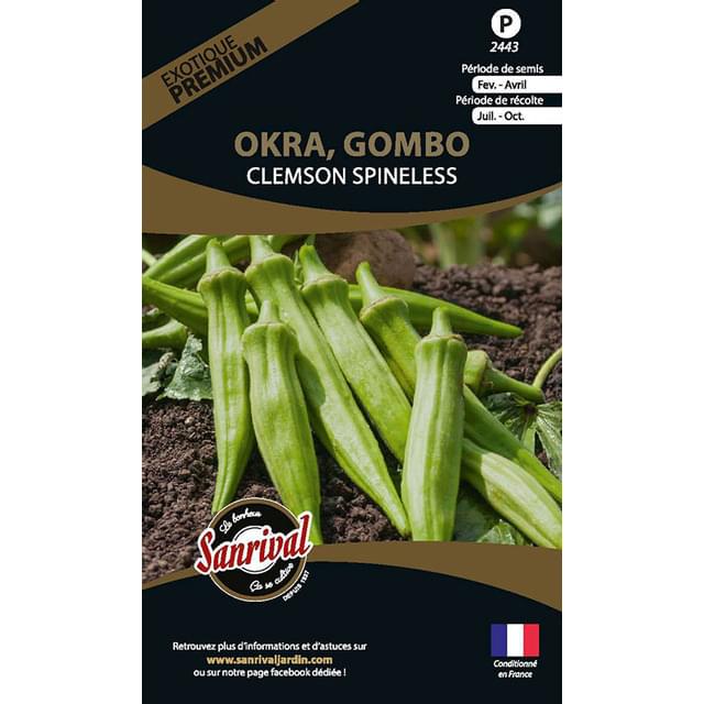 Gombo okra (clemson spineless) (sachet)