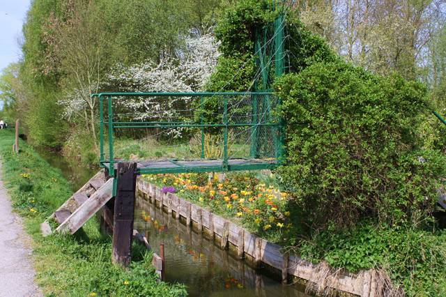 Petit pont dans les hortillonnages