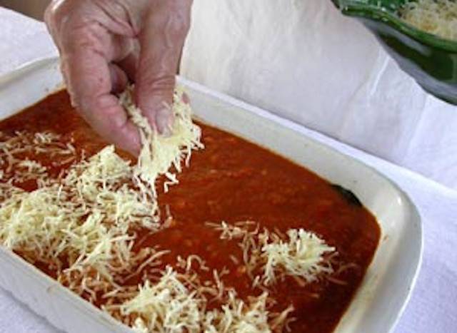 saupoudrer de fromage râpé