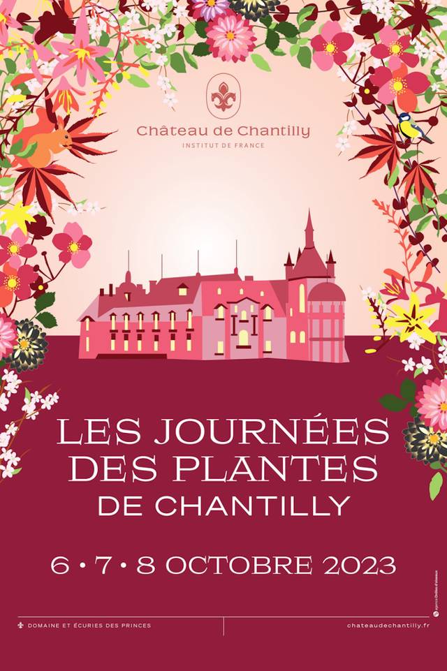 Journées des Plantes de Chantilly - affiche automne 2023