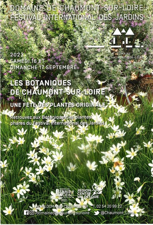 Les Botaniques de Chaumont-sur-Loire - affiche automne 2023