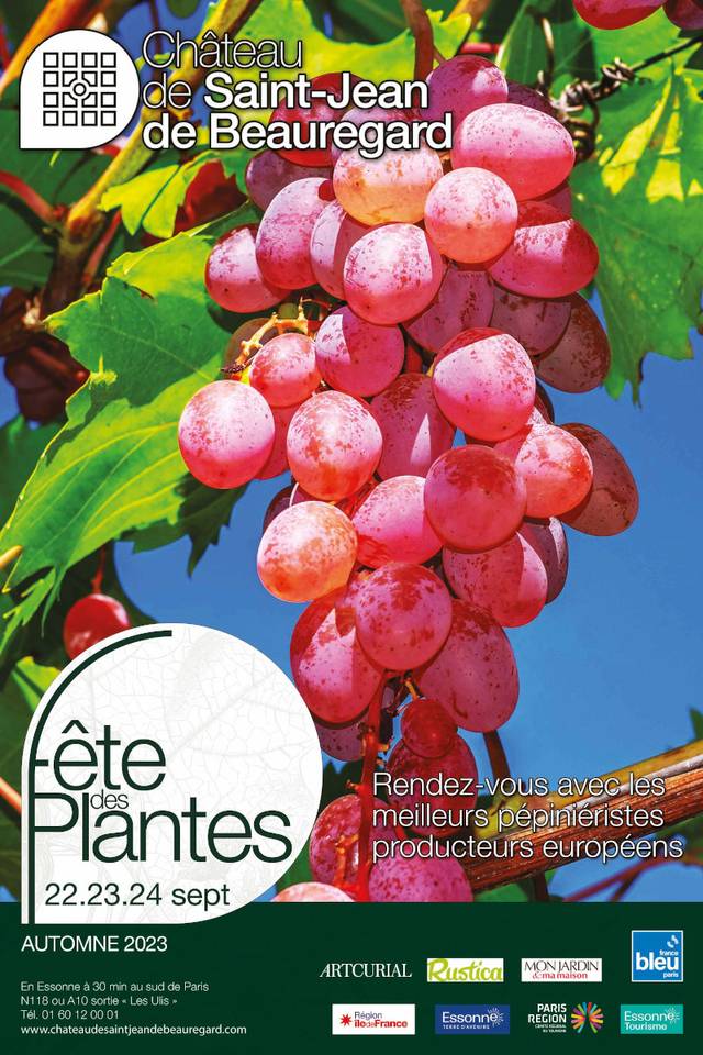 Fête des plantes de Saint-Jean de Beauregard - affiche automne 2023