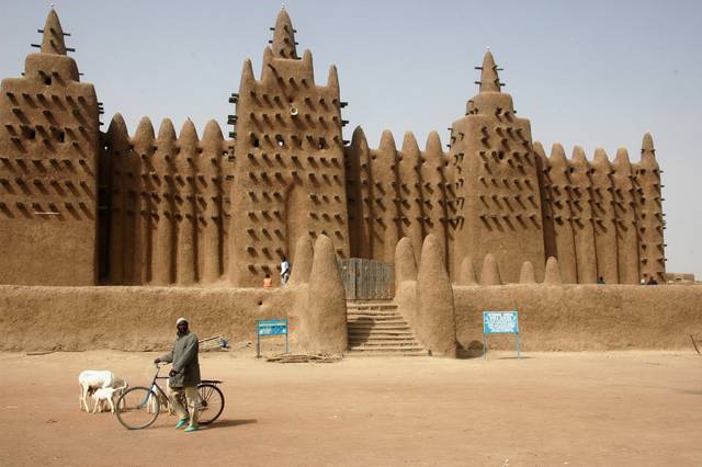 Grande mosquée de Djenné (Mali) - construite en pisé