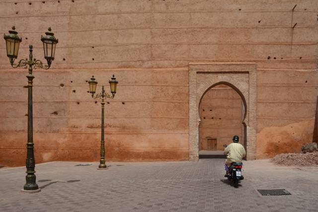 Mur d'enceinte à Marrakech (Maroc)
