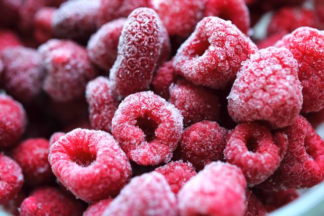 Framboises congelées