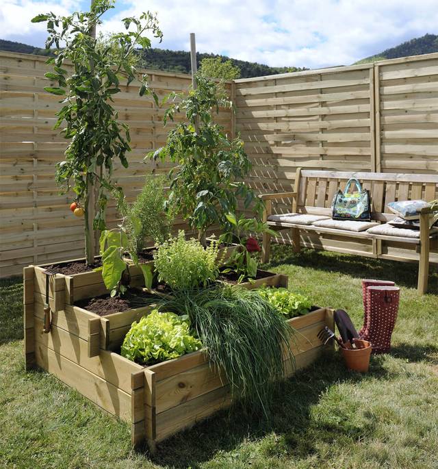 Carré potager 3 étages 9 cases UP