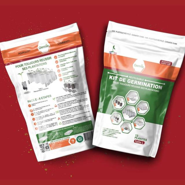 Kit de germination GERMIE - Taille L - 13 alvéoles - Emballage (GERMIE)
