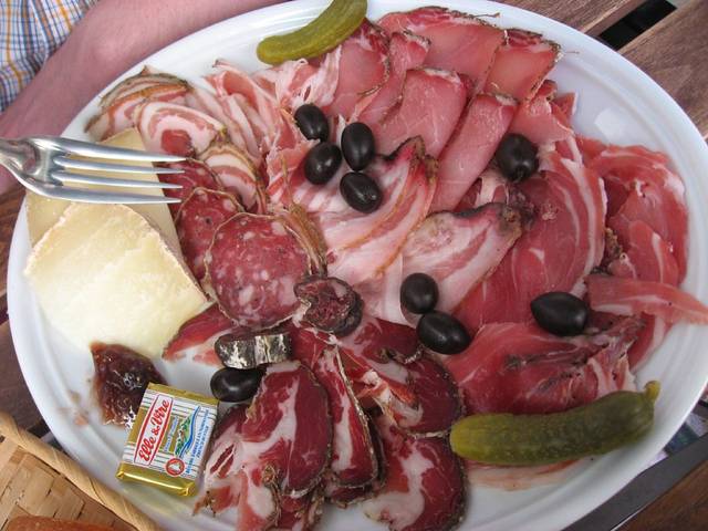 Charcuterie et beurre