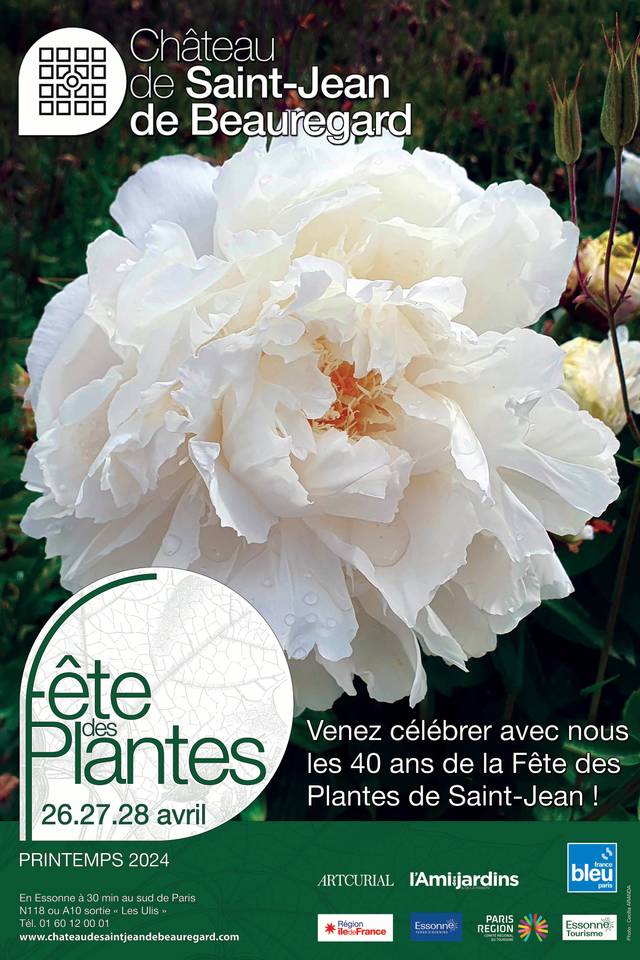 Affiche de la 40e édition de la Fête des plantes de Saint-Jean de Beauregard