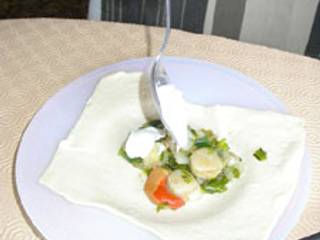 garnir les carrés