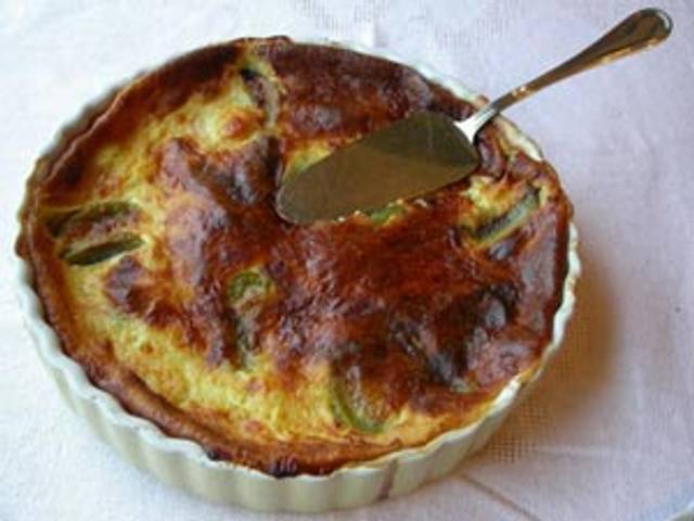 La flaugnarde au kiwi, dorée à point !