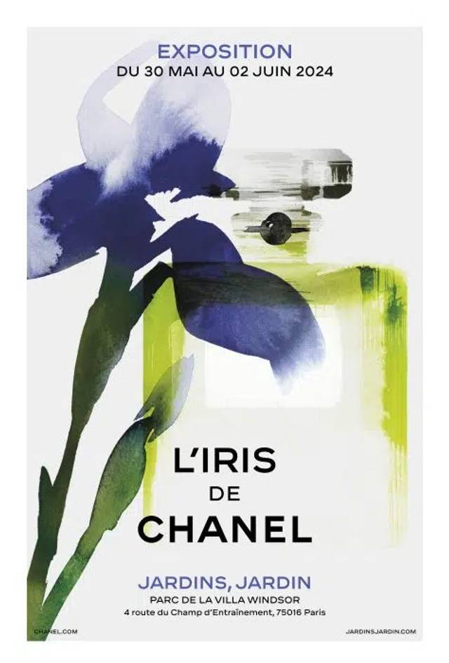 L'iris de Chanel - affiche pour Jardins, Jardin 2024