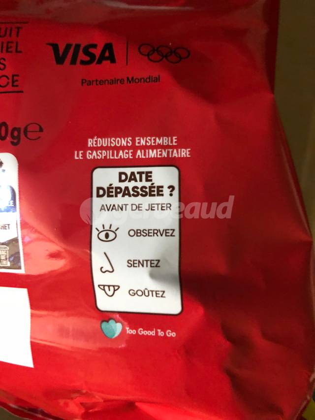 Conseils sur un paquet de chips pour limiter le gaspillage