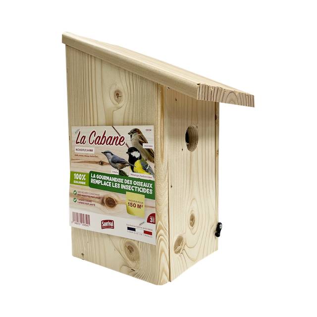 Cabane nichoir Mesange Charbonnière 34 mm