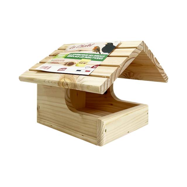 Nichoir ouvert pour rouges-gorges et merles noirs