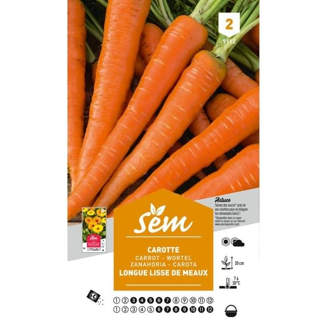 Carotte longue lisse de Meaux (sachet)