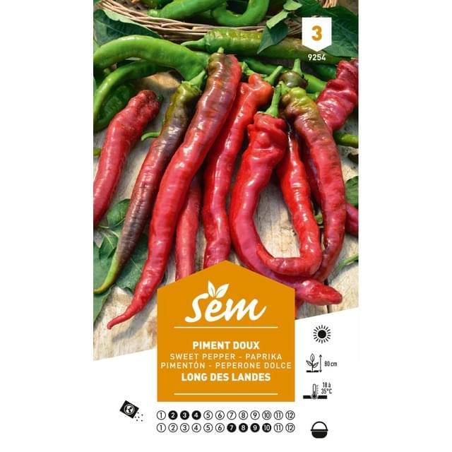 Piment doux long des Landes (sachet)