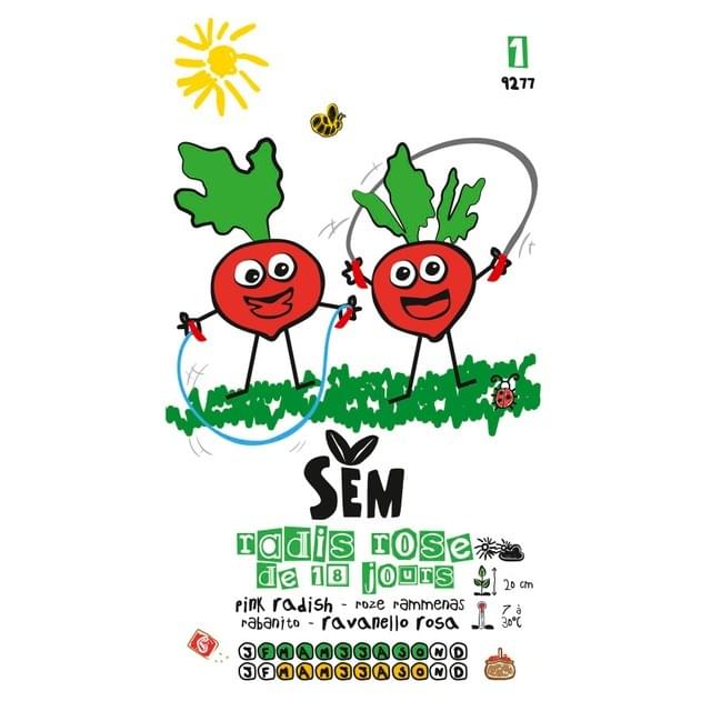 Radis de 18 jours gamme kids (sachet)