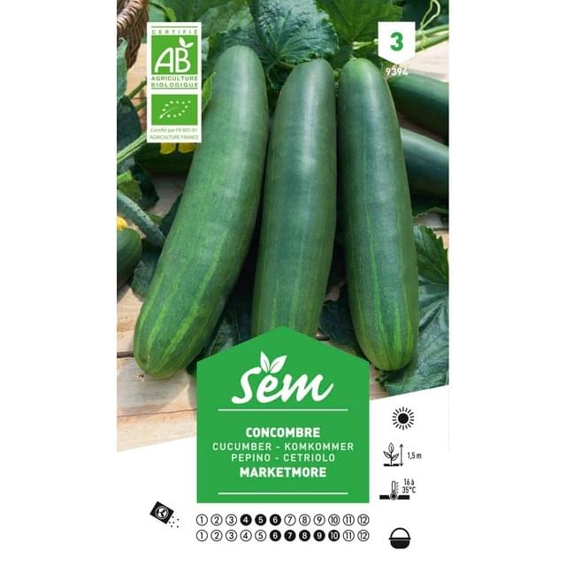 Concombre Marketmore Bio (sachet)