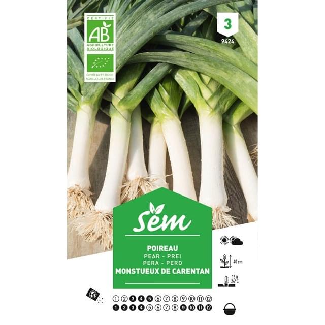 Poireau monstrueux de Carentan Bio (sachet)