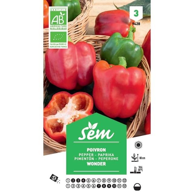Poivron Wonder Bio (sachet)