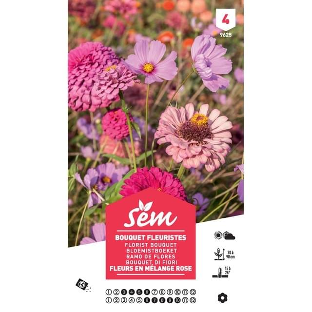 Mélange bouquet de fleuristes Rose XXL (sachet)