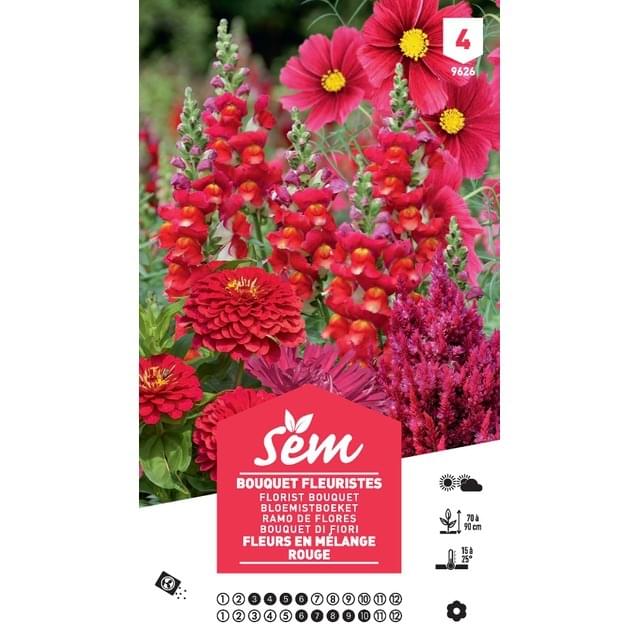Mélange bouquet de fleuristes rouge XXL (sachet)