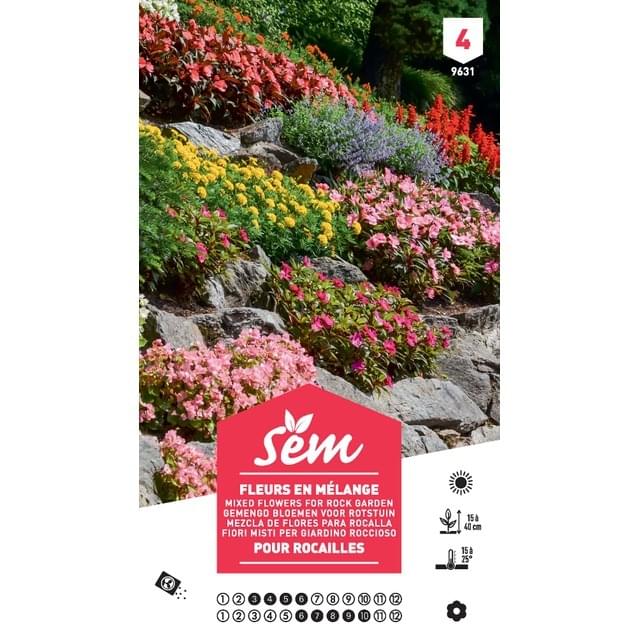 Fleurs en mélange rocailles XXL (sachet)