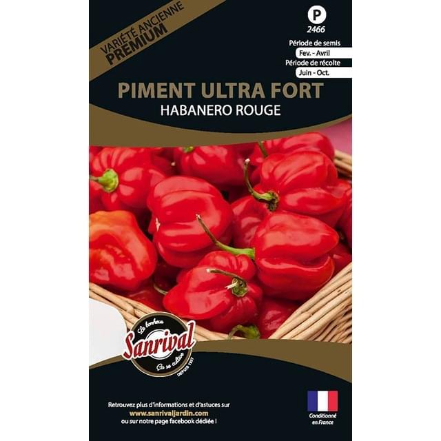 Piment ultra fort Habanero rouge (sachet)