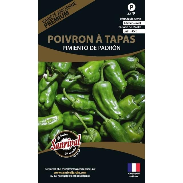 Poivron à tapas Pimiento de Padron (sachet)