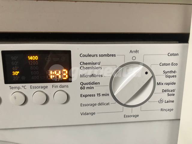 Lave-linge cycle éco