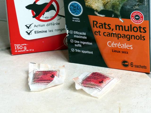 Sachets d'appâts pour rongeurs