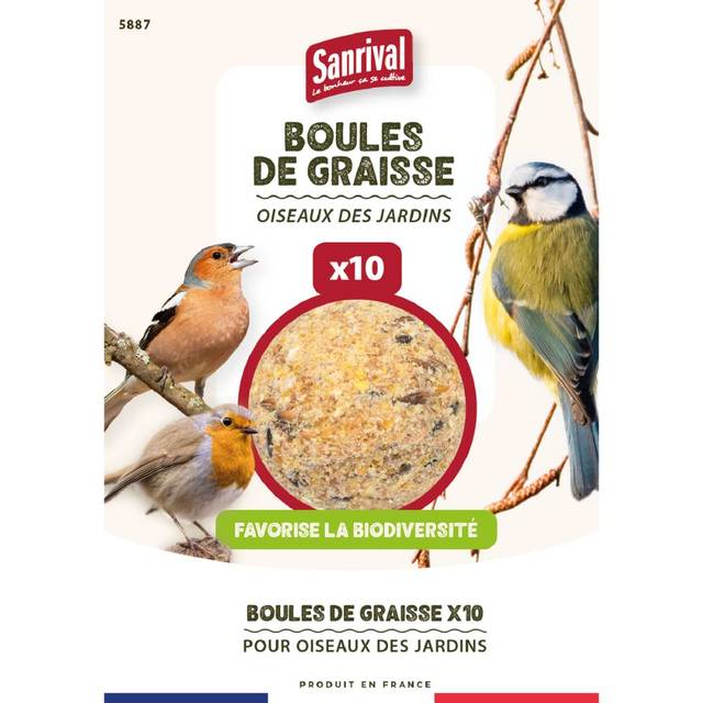 Sachet 10 boules de graines