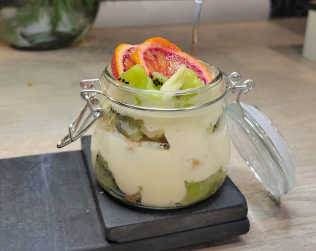 Tiramisu kiwi et petit-beurre