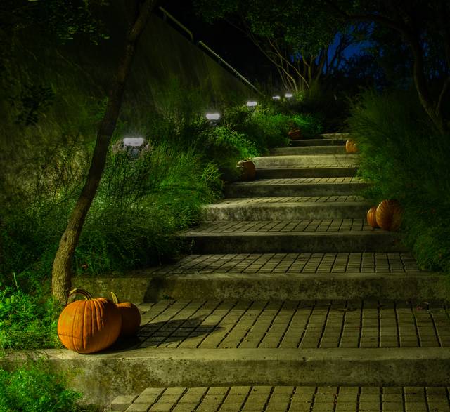 Eclairage d'un escalier d'extérieur